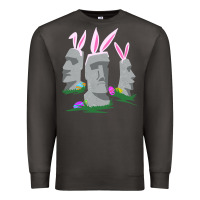 Smoke easter island moai figures  cute travelers funny gift Premium Sweatshirt - maiPhamDesign