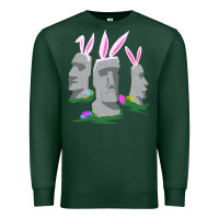Sports Green easter island moai figures  cute travelers funny gift Premium Sweatshirt - maiPhamDesign