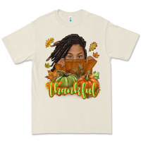 Bone Thankful Fall with black girl Premium Tee - NancyCooperArtShop