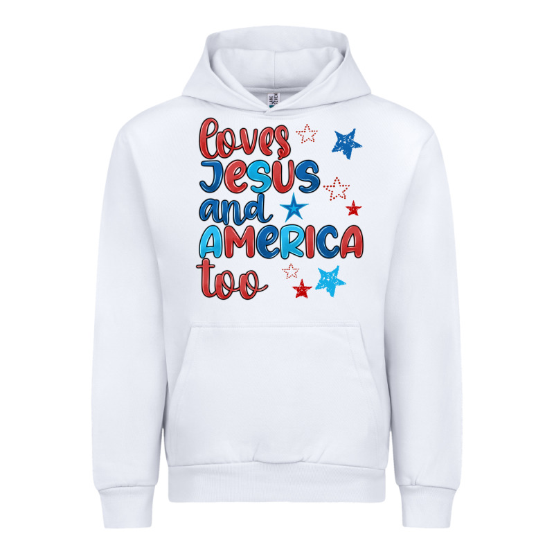 Love Jesus And America Too Urban Hoodie by JahusDesignShop | Teevron