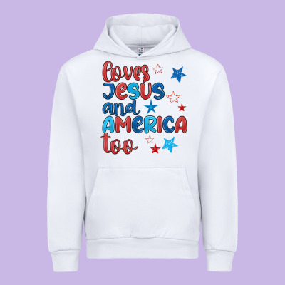 Love Jesus And America Too Urban Hoodie Designed By Jahusdesignshop