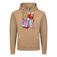Vintage Coffee Easter love Teacher Vintage Hoodie - OliviaCreatesArt