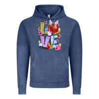 Vintage Denim Easter love Teacher Vintage Hoodie - OliviaCreatesArt