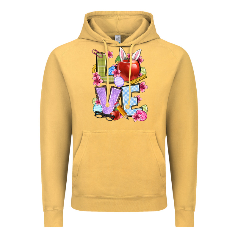 Easter Love Teacher Vintage Hoodie by OliviaCreatesArt | Teevron