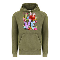 Vintage Olive Easter love Teacher Vintage Hoodie - OliviaCreatesArt