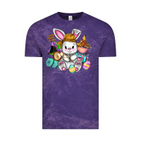 Cloud Purple Easter Day Camper  Happy Easter Day Vintage Tee - CowGirlArtShop