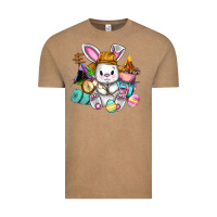 Vintage Coffee Easter Day Camper  Happy Easter Day Vintage Tee - CowGirlArtShop