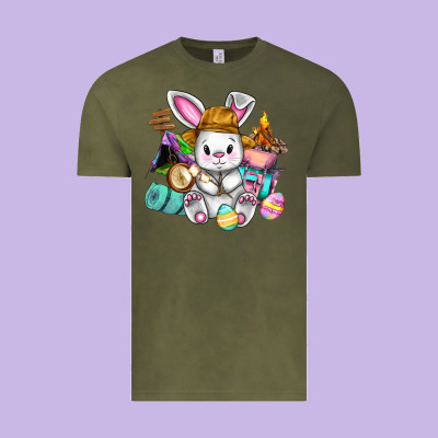 Easter Day Camper  Happy Easter Day Vintage Tee Designed By Cowgirlartshop