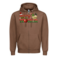Chestnut merry teacher Zipper Hoodie - BarkalooDesign