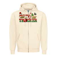 Sandshell merry teacher Zipper Hoodie - BarkalooDesign