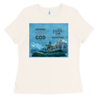 Bone nothing is impossible with cross Ladies Tee - TumblerDesignByShophia