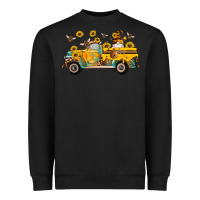Black western bee gnomes truck sunflowers honeycomb beehive honey turquoise Heavyweight Sweatshirt - Artiststas