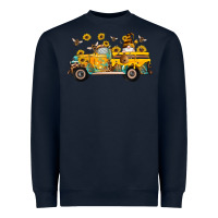 Western Bee Gnomes Truck Sunflowers Honeycomb Beehive Honey Turquoise Heavyweight Sweatshirt | Teevron