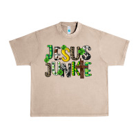 French Oak Jesus junkie St. Patrick's Urban Heavy Tee - CowGirlArtShop