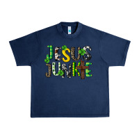 Navy Jesus junkie St. Patrick's Urban Heavy Tee - CowGirlArtShop