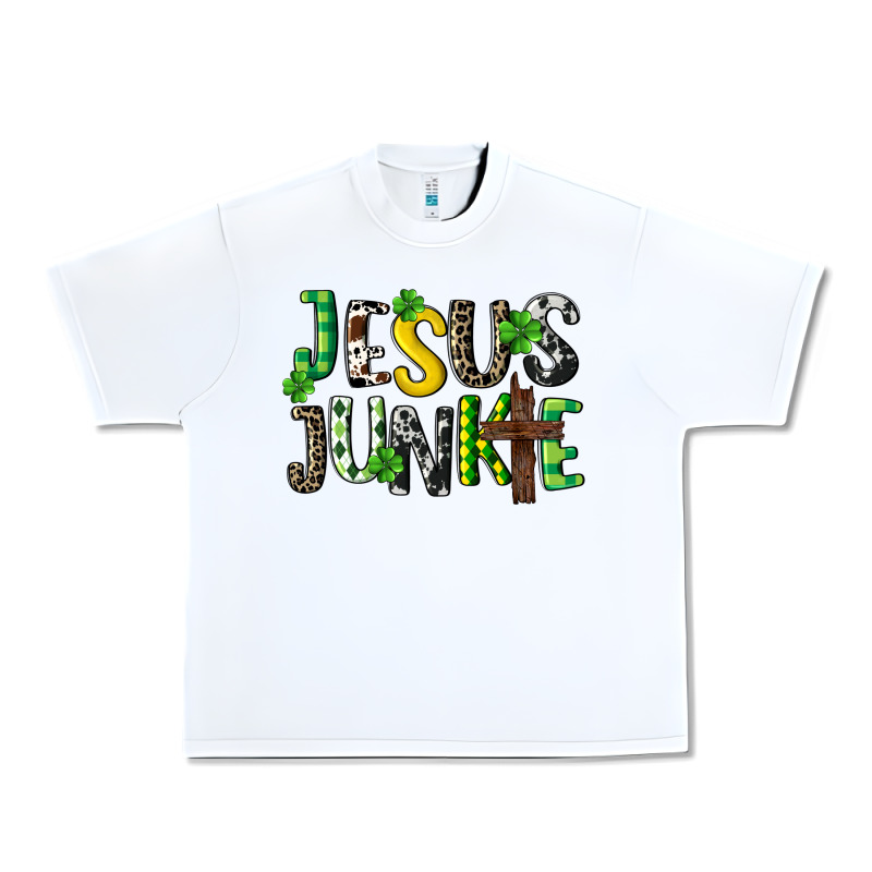 Jesus Junkie St. Patrick's Urban Heavy Tee by CowGirlArtShop | Teevron