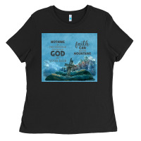 Nothing Is Impossible With Cross Ladies Tee | Teevron
