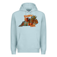 Blue Mist happy fall Premium Hoodie - CowhideDigitalArt