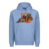 Colony Blue happy fall Premium Hoodie - CowhideDigitalArt