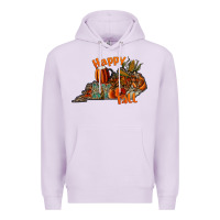 Lilac happy fall Premium Hoodie - CowhideDigitalArt