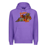 Purple happy fall Premium Hoodie - CowhideDigitalArt