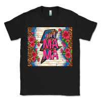 Black girl mama thunder with flowers Classic Tee - TumblerDesignByShophia