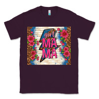 Plum girl mama thunder with flowers Classic Tee - TumblerDesignByShophia