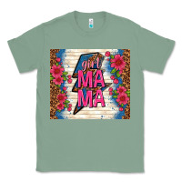 Sage girl mama thunder with flowers Classic Tee - TumblerDesignByShophia