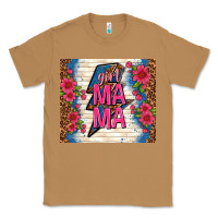 Toasted Coconut girl mama thunder with flowers Classic Tee - TumblerDesignByShophia
