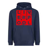 Navy Cool Retro Grunge Vintage look Liverpool shirt gift , best gift, costu Heavyweight Hoodie - maiPhamDesign