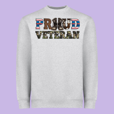 Armed Forces Day Proud Veteran Heavyweight Sweatshirt Designed By Artiststas