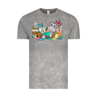 Cloud Rock Easter Hippopotamus coffee cups Easter Day Vintage Tee - CowGirlArtShop