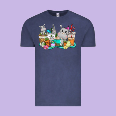 Easter Hippopotamus Coffee Cups Easter Day Vintage Tee Designed By Cowgirlartshop