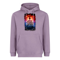 Lavender Things Eleven Days Stranger Heavyweight Hoodie - maiPhamDesign