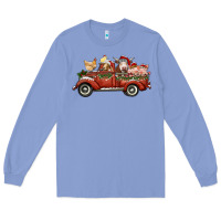 Colony Blue christmas truck with farm animals Long Sleeve Tee - RanaPortraitStore