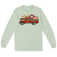 Matcha christmas truck with farm animals Long Sleeve Tee - RanaPortraitStore