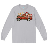 Moon Dust christmas truck with farm animals Long Sleeve Tee - RanaPortraitStore