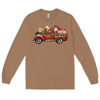 Toasted Coconut christmas truck with farm animals Long Sleeve Tee - RanaPortraitStore