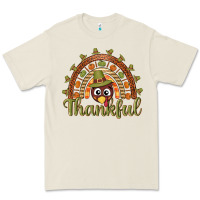 Bone Turkey rainbow thankful thanksgiving Premium Tee - NancyCooperArtShop