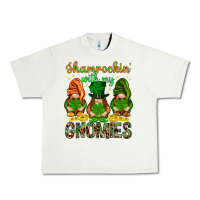 Pistachio Shamrockin' with my gnomies St. Patricks day Urban Heavy Tee - HowdyJamesFarm