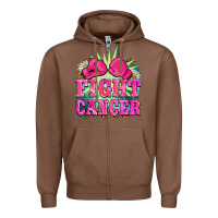 Chestnut fight cancer Zipper Hoodie - BarkalooDesign