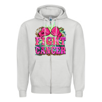 Dove Grey fight cancer Zipper Hoodie - BarkalooDesign