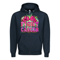 Navy fight cancer Zipper Hoodie - BarkalooDesign