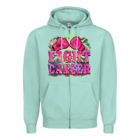 Seafoam fight cancer Zipper Hoodie - BarkalooDesign