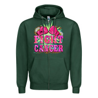 Sports Green fight cancer Zipper Hoodie - BarkalooDesign
