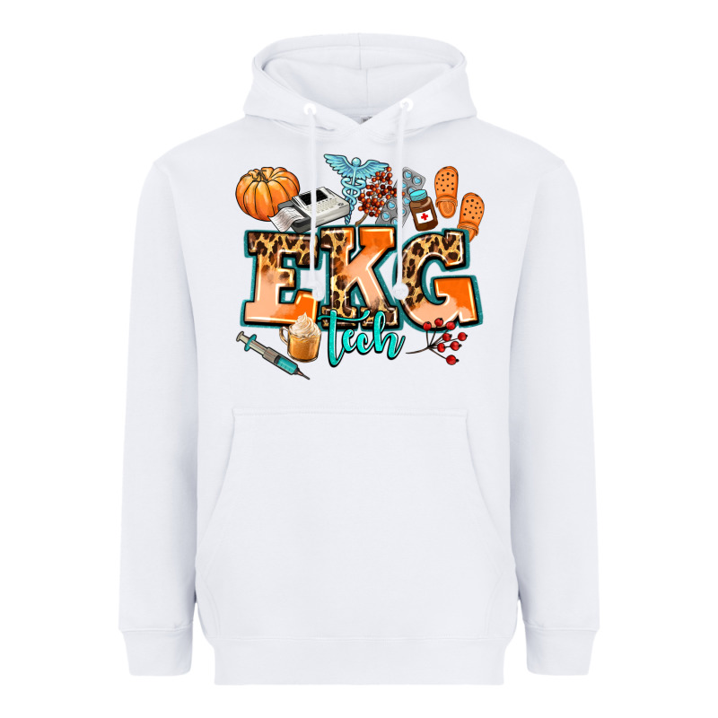 Ekg Tech Fall Heavyweight Hoodie by AdoDesignShop | Teevron