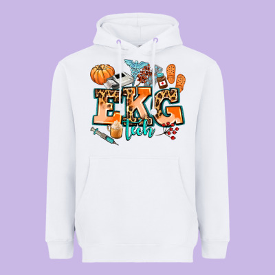 Ekg Tech Fall Heavyweight Hoodie Designed By Adodesignshop