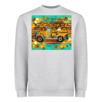 Heather Grey western bee gnomes truck honeycomb  leopard turquoise wooden serape Heavyweight Sweatshirt - Artiststas