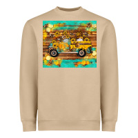 Mushroom western bee gnomes truck honeycomb  leopard turquoise wooden serape Heavyweight Sweatshirt - Artiststas