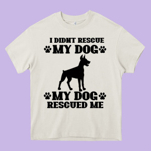 Rescue Dog Heavy Core Tee Designed By Bettercallsaul